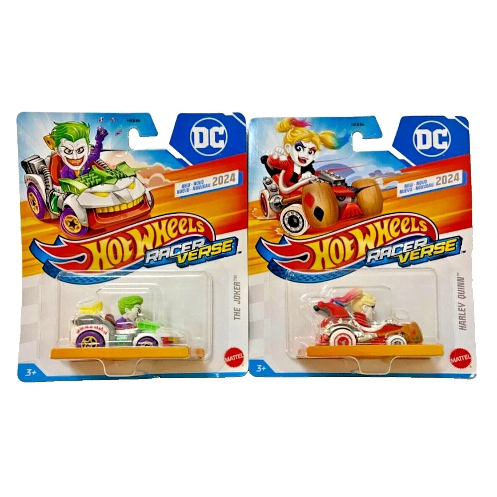 THE JOKER & HARLEY QUINN DC Hot‎ Wheels Racer Verse Character Cars